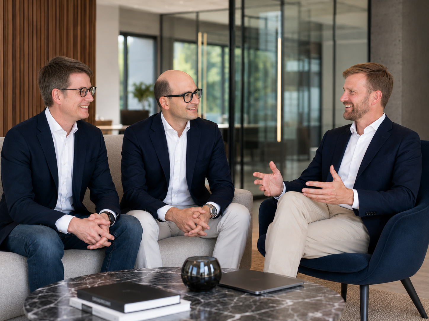 Gründerteam von Generation Tech Partners im persönlichen Gespräch