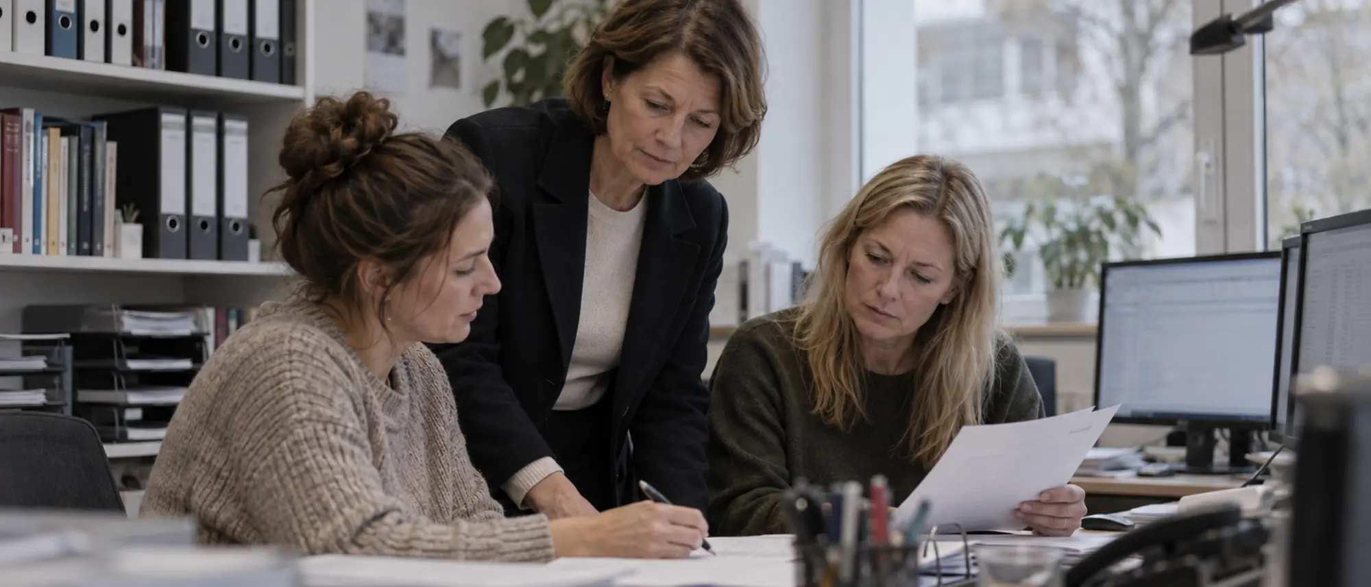 Team einer Immobilienbuchhaltung bei der Objektbuchhaltung