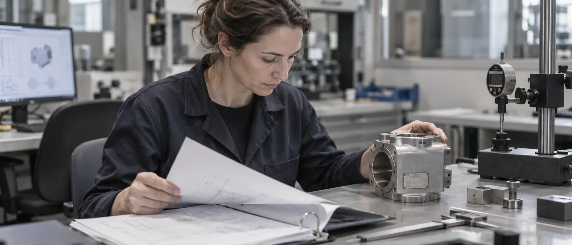 Auditor einer Zertifizierungsstelle im Eröffnungsgespräch eines Audits