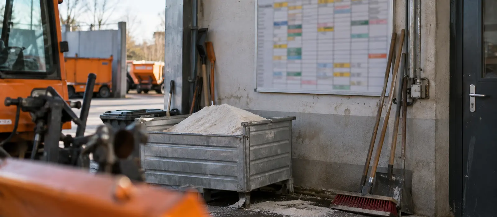 Einsatzplanung im Betriebshof eines Objektservice