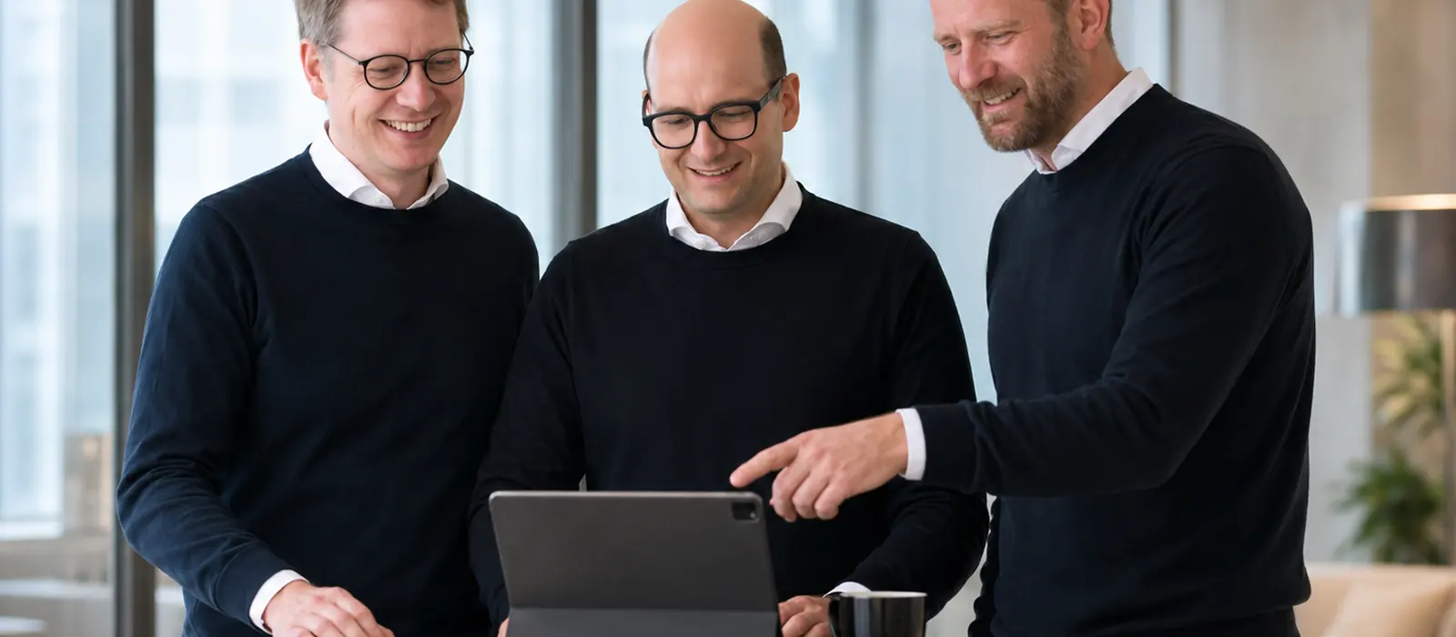Elias Bitzer, Dr. Sebastian Herfurth und Daniel Szabo, Partner von Generation Tech Partners
