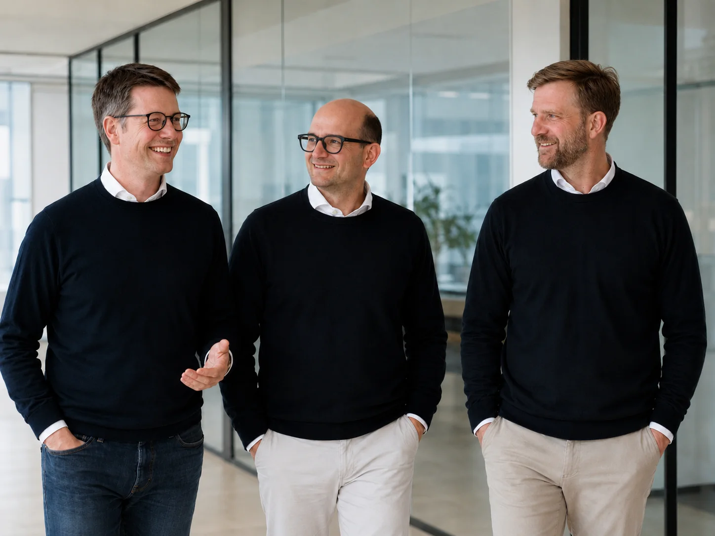 Daniel Szabo, Dr. Sebastian Herfurth and Elias Bitzer, the three partners of Generation Tech Partners
